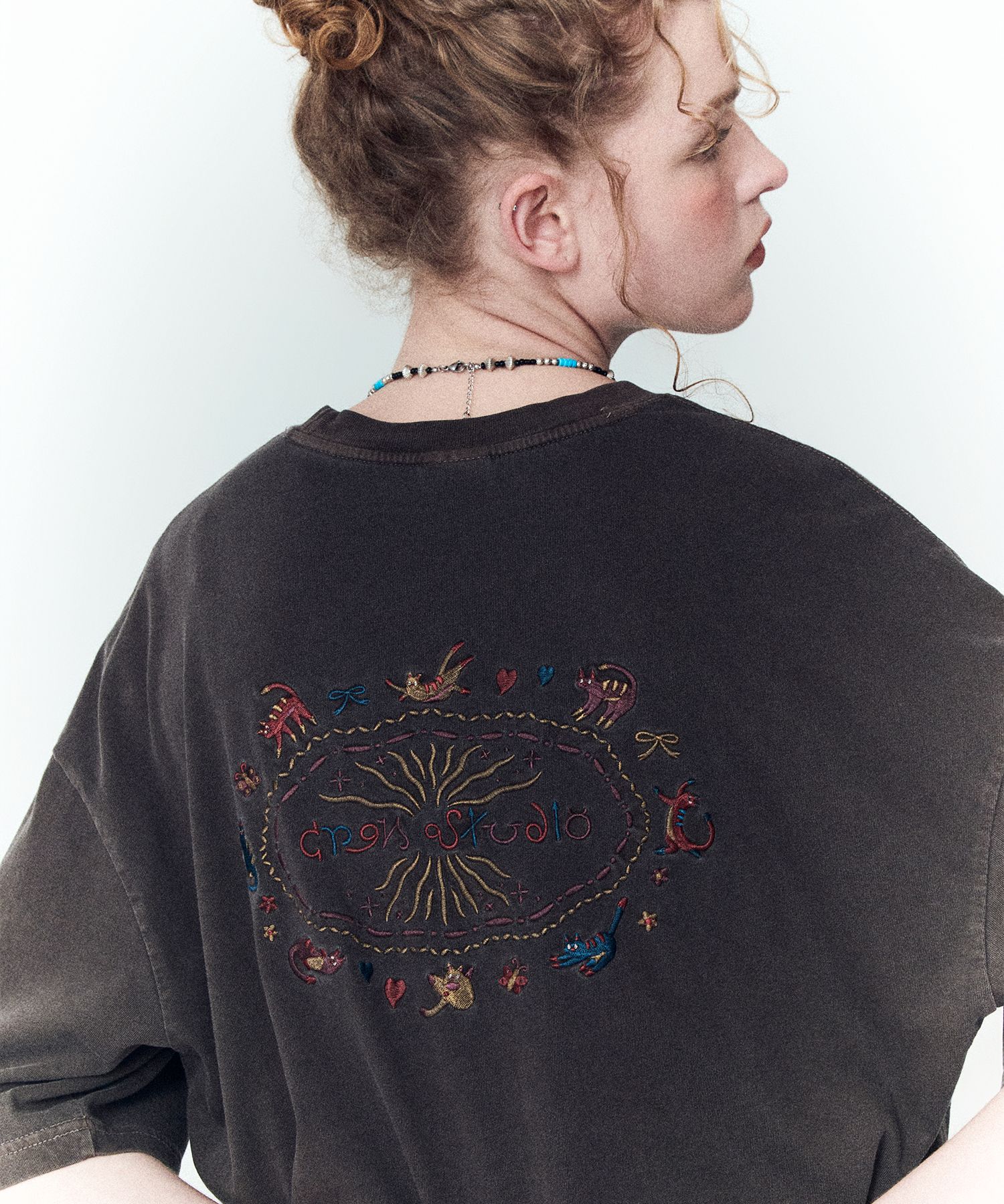 [CPGN STUDIO]★25SS★KITTEN PATCH PIGMENT SHORT SLEEVE TEE MUSINSA | CPGN STUDIO Kitten Patch Pigment Short Sleeve T