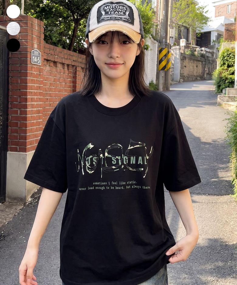 SIGNAL CAMO OVER FIT T-SHIRT (3color)
