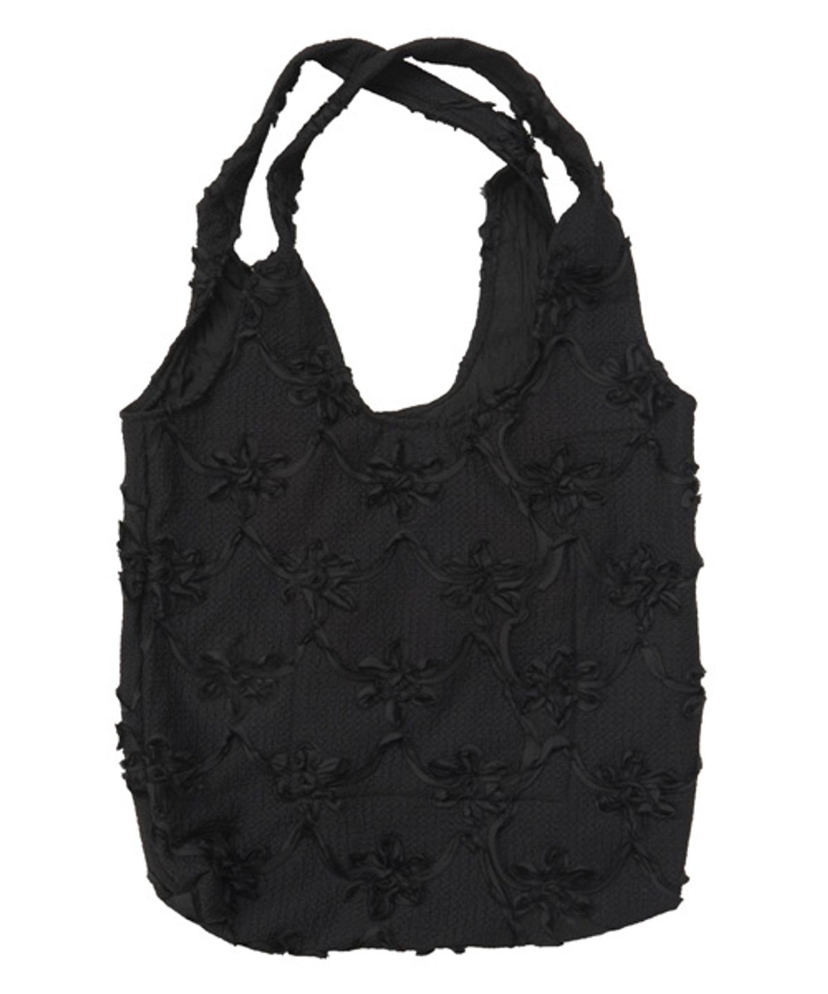 그레이티스트(THE GREATEST) Tote Bag Flower Black