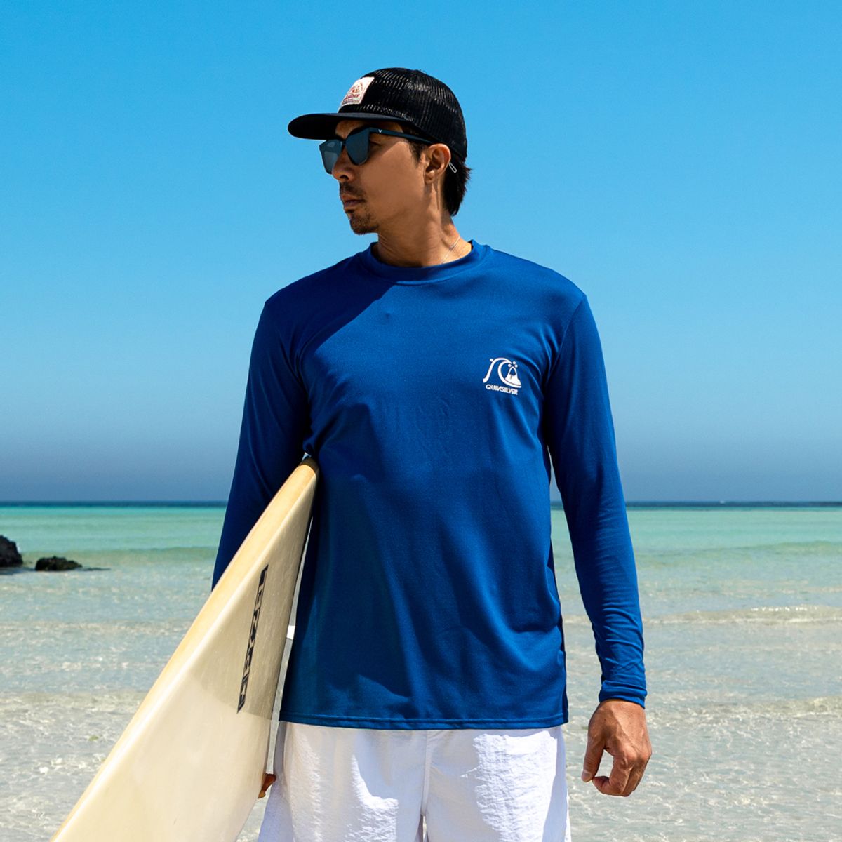 퀵실버(QUIKSILVER) 남성 루즈핏 래쉬가드 QS1092BMT
