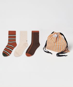 [3PACK] [쇼핑백증정]1989 빈티지 파우치 세트 브라운