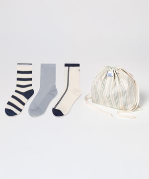 [3PACK][쇼핑백증정] 1989 빈티지 파우치 세트 블루