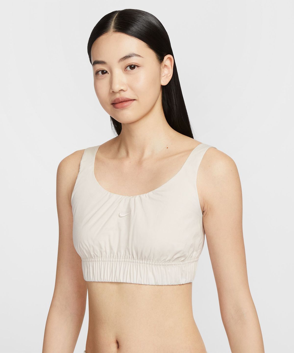 나이키(NIKE) 스포츠웨어 칠 포플린 탑 - 브라운 / HM6974-104