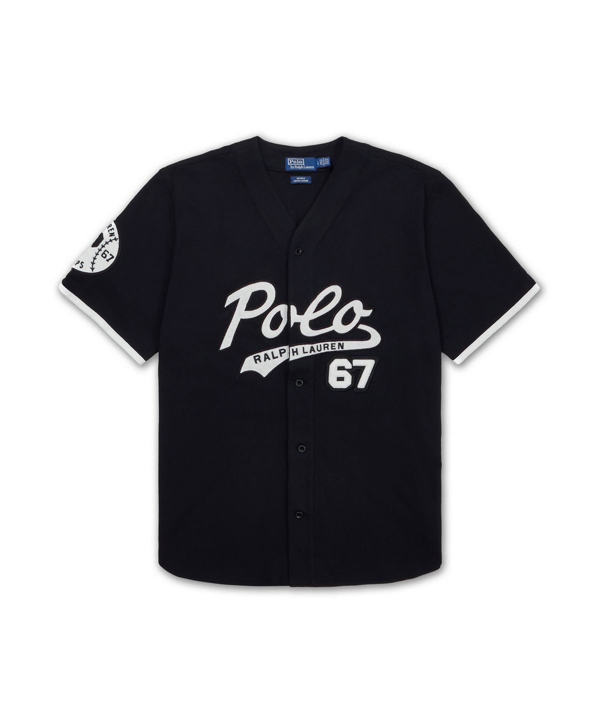 폴로 랄프 로렌(POLO RALPH LAUREN) [Baseball Capsule] 폴로 베이스볼 저지-블랙