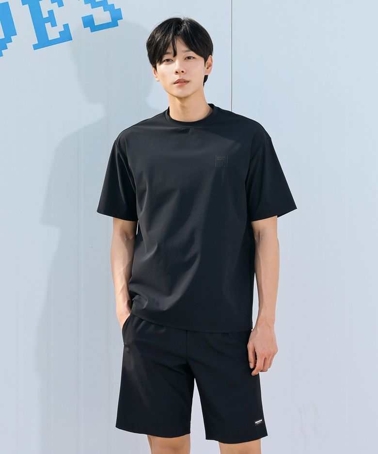 [SET] 남성 래쉬가드세트 루즈핏 반팔 & 스윔팬츠 RG346 AF309