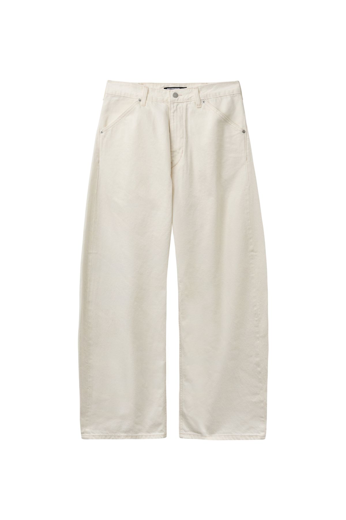 해칭룸(HATCHINGROOM) Wide Curve Jeans Eggshell