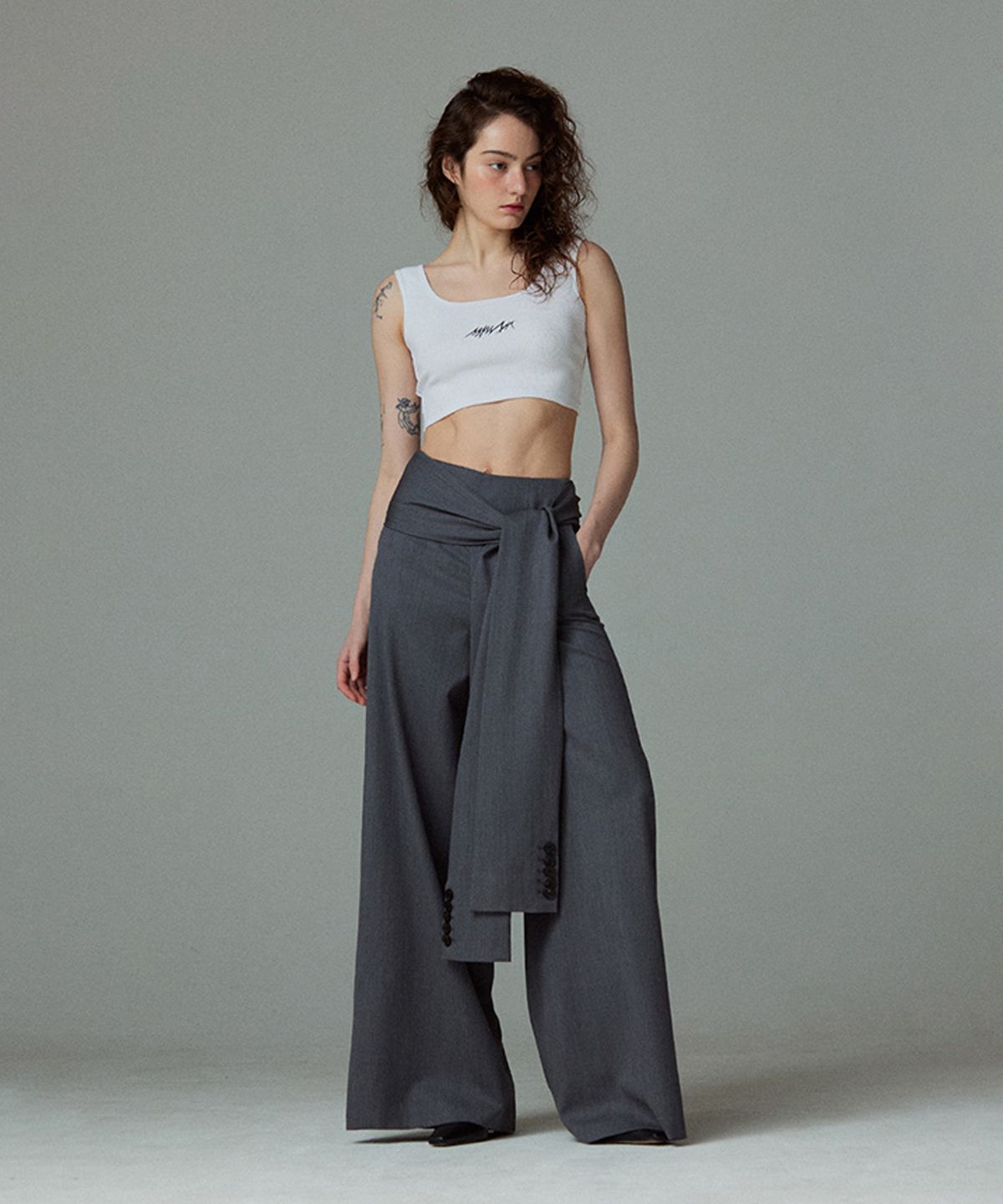 므아므(MMAM) Tie-up sleeve pants