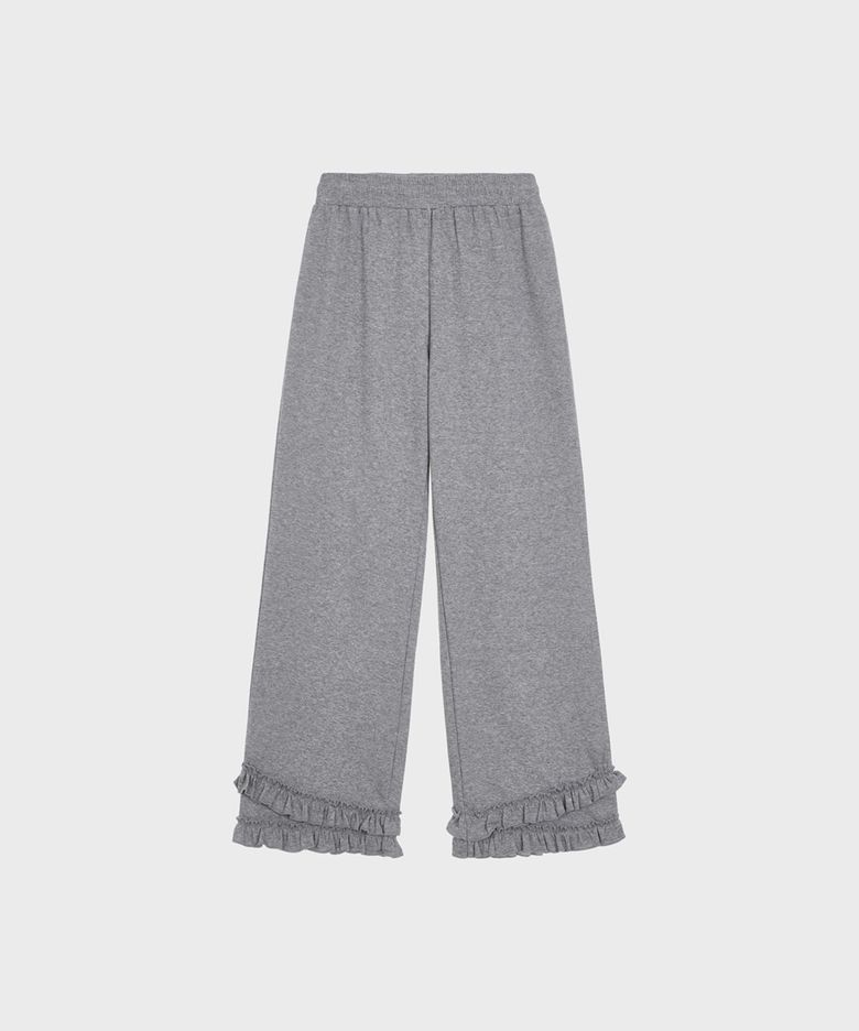Tiered Ruffle Pants (Gray)