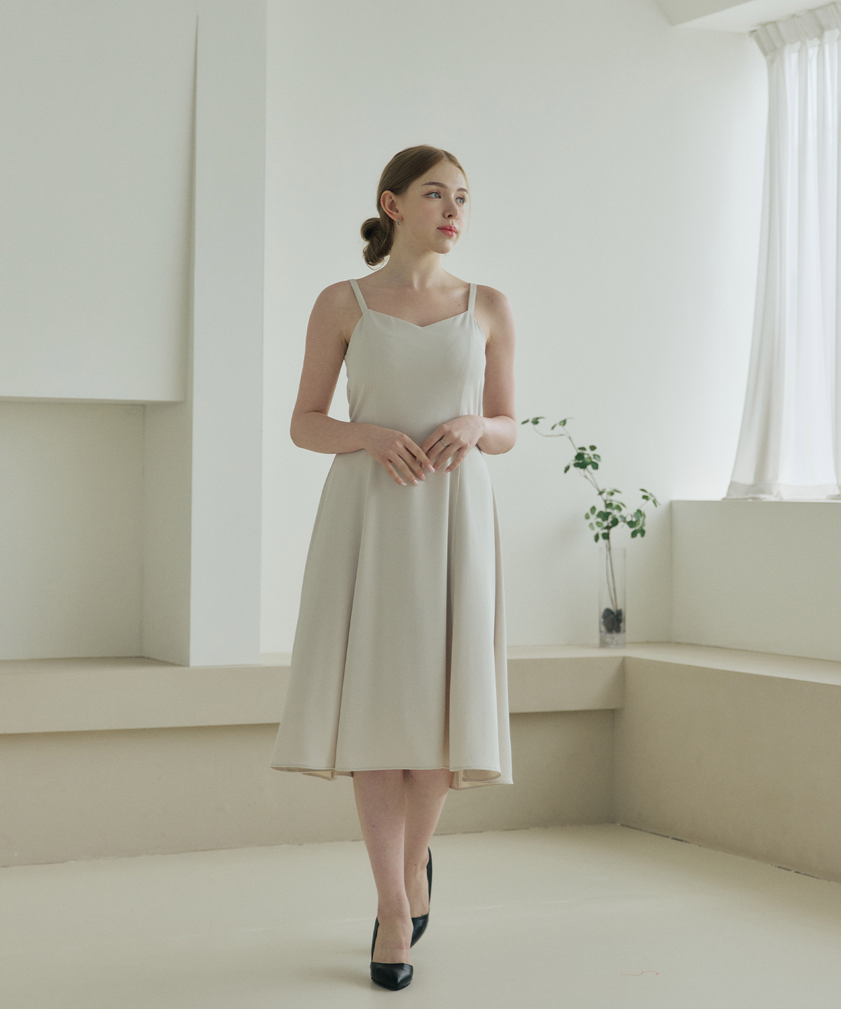 벨르마(BELLEMA) Flare Sleeveless dress