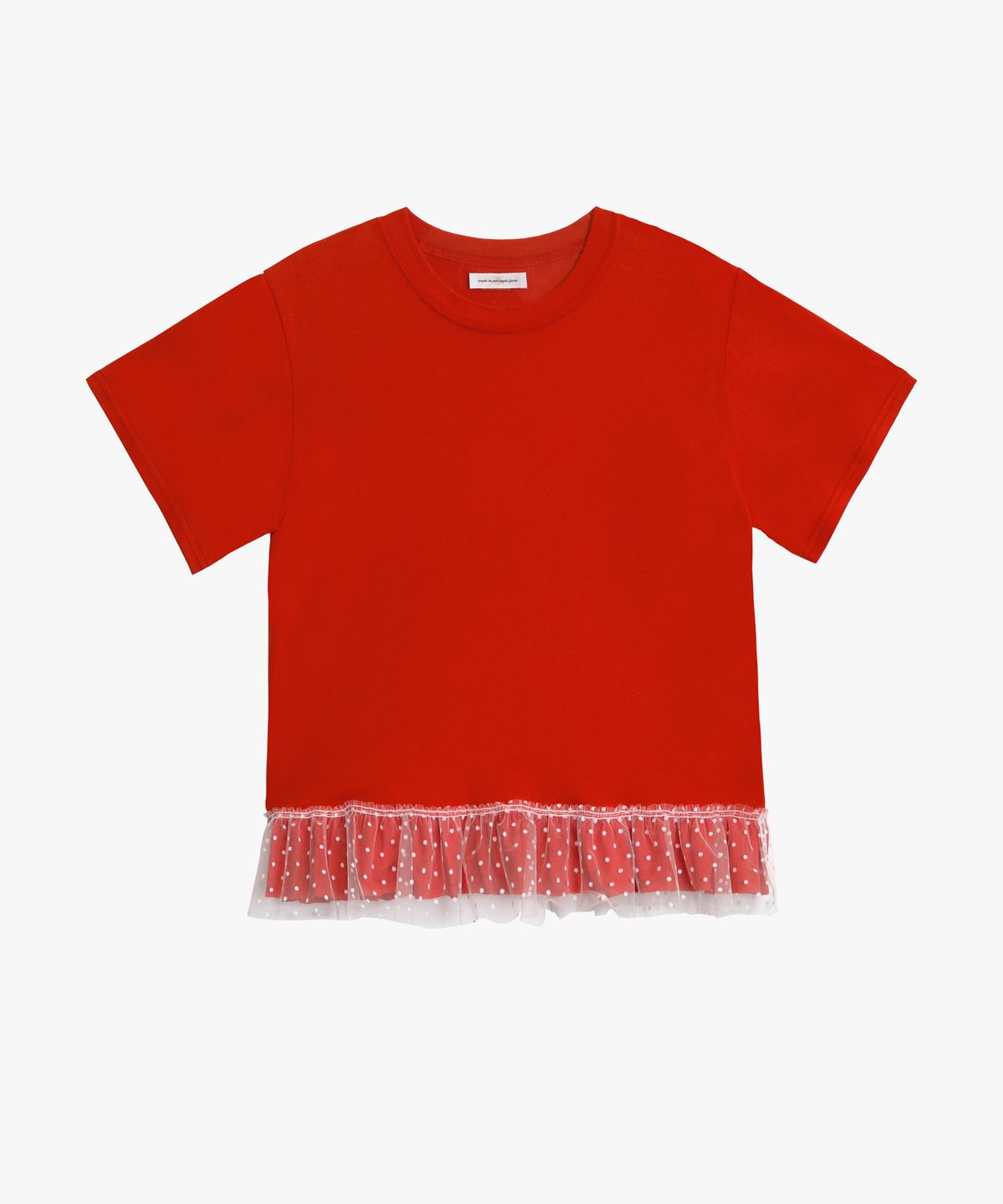 핑크파인애플(PINK PINEAPPLE) DOTTY LAYERED TOP_RED