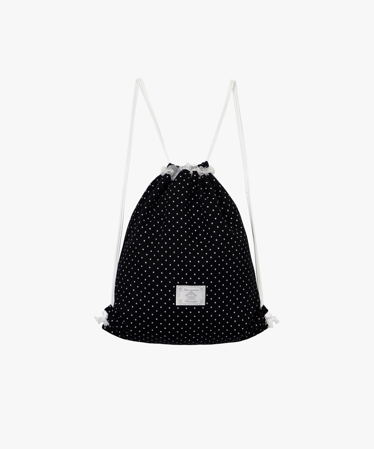 핑크파인애플(PINK PINEAPPLE) DOT MESH RING SLING BAG_BLACK
