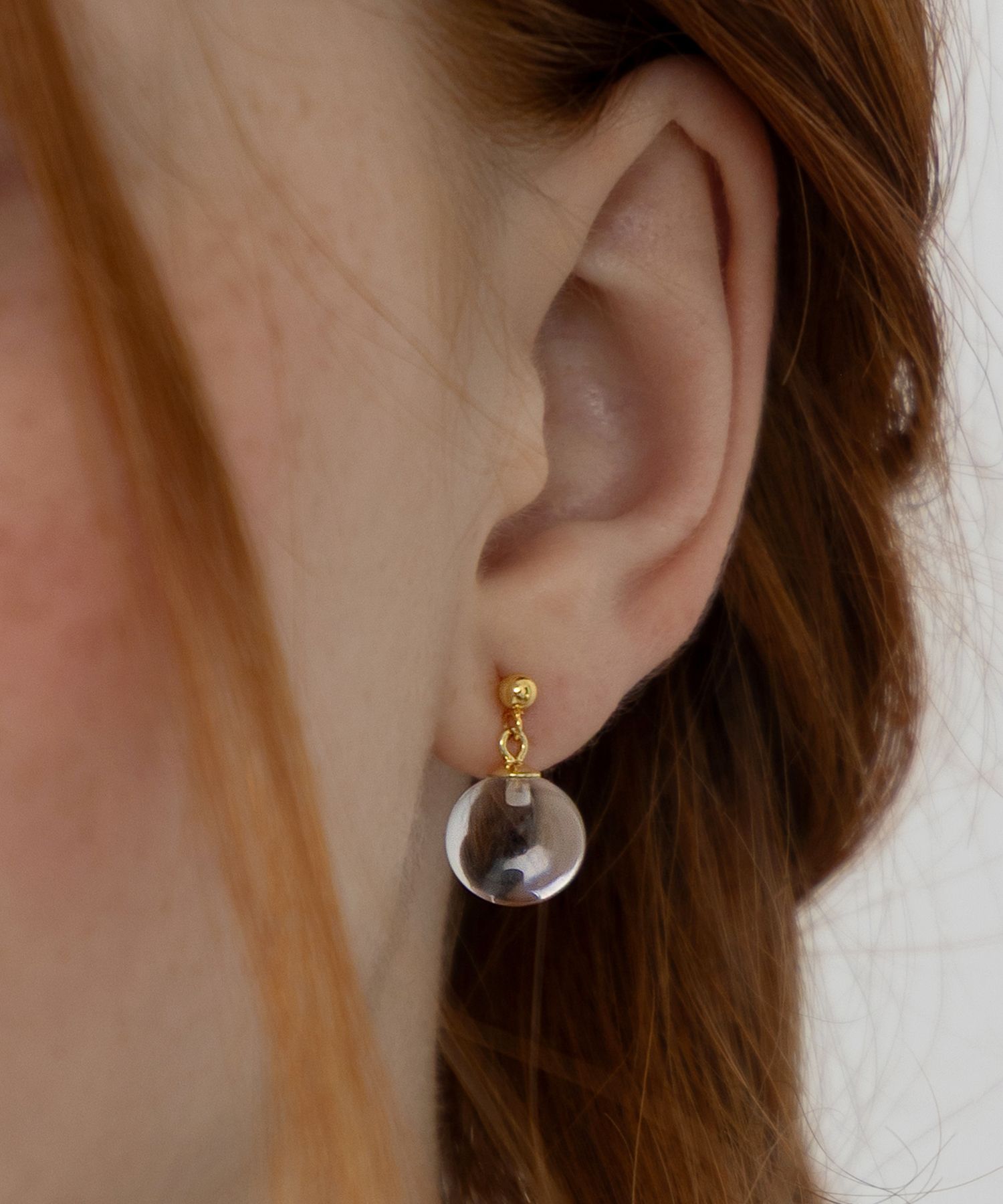 ★ TATIANA★ Silver 925 Crescent Clear Quartz Earrings EC32 MUSINSA | TATIANA (Silver 925) Crescent Clear Quartz