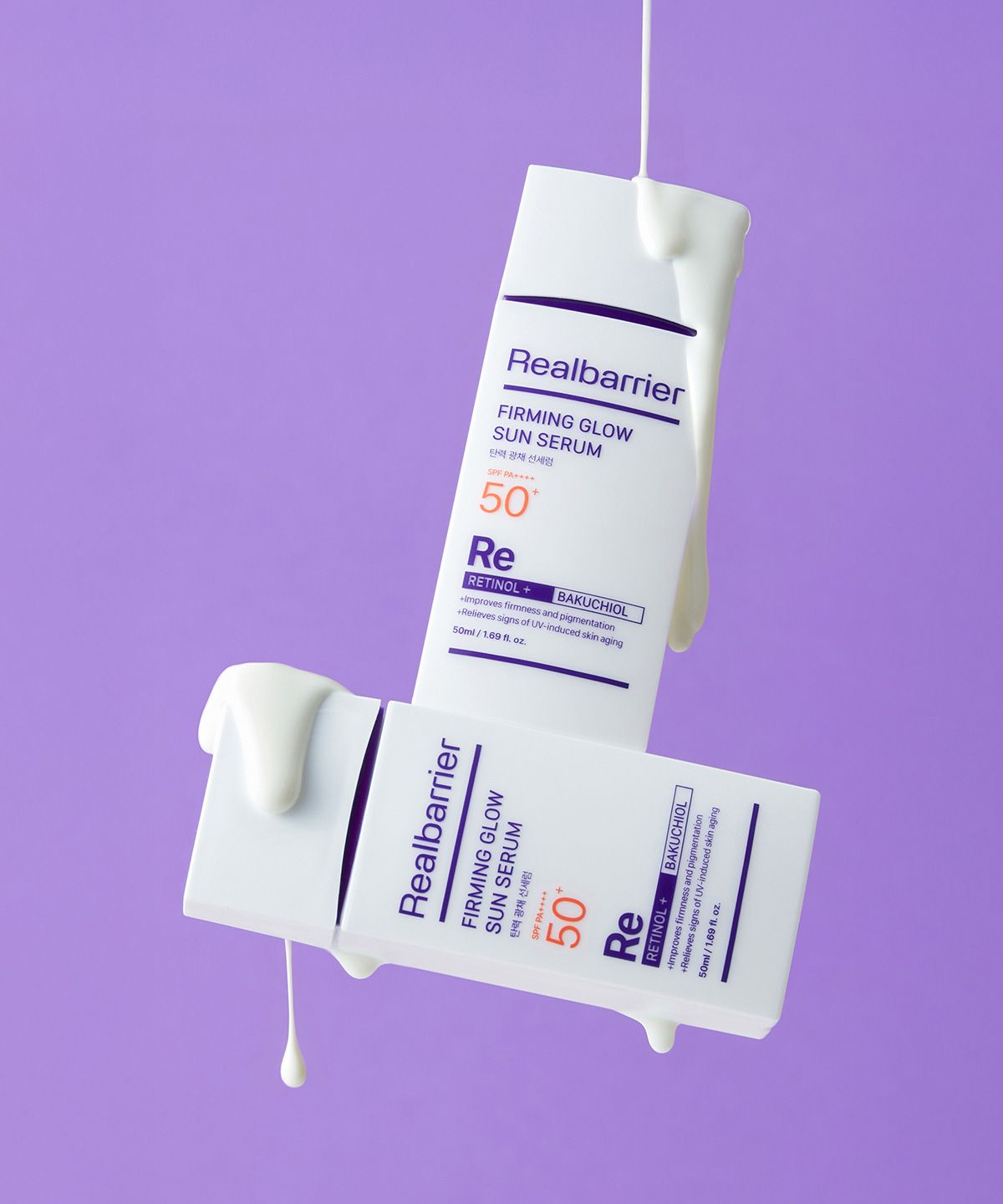 리얼베리어(REAL BARRIER) 탄력 광채 선세럼 50ml X 2개