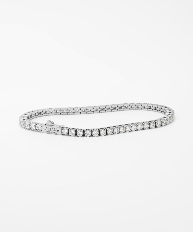 써지컬 라인 큐빅 테니스 팔찌 BR2196 (3mm,4mm,5mm)
