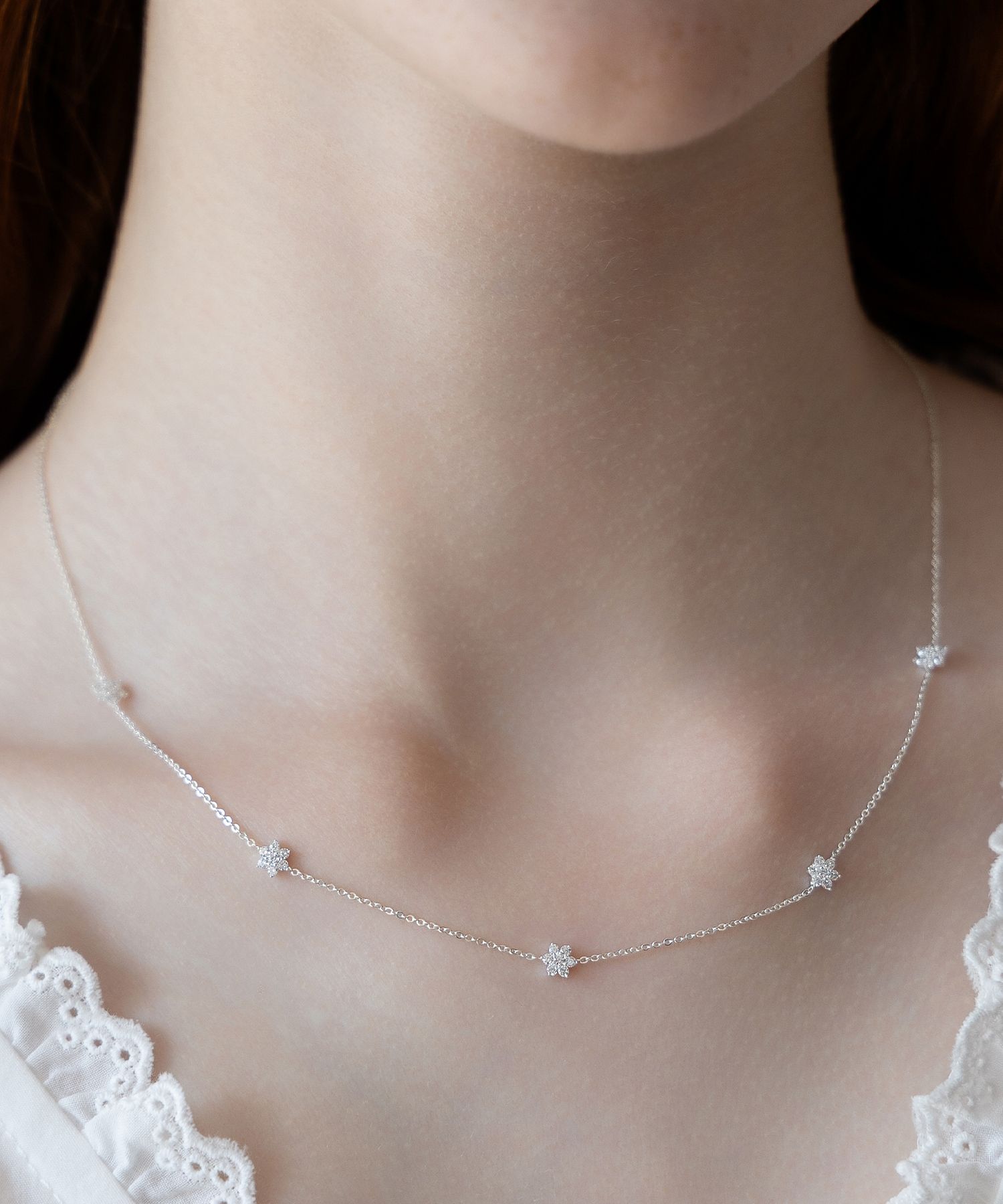 TATIANA☆[silver925] Bloomette Flower Pendant Necklace MUSINSA | TATIANA (Silver 925) Bloomet Flower Pendant