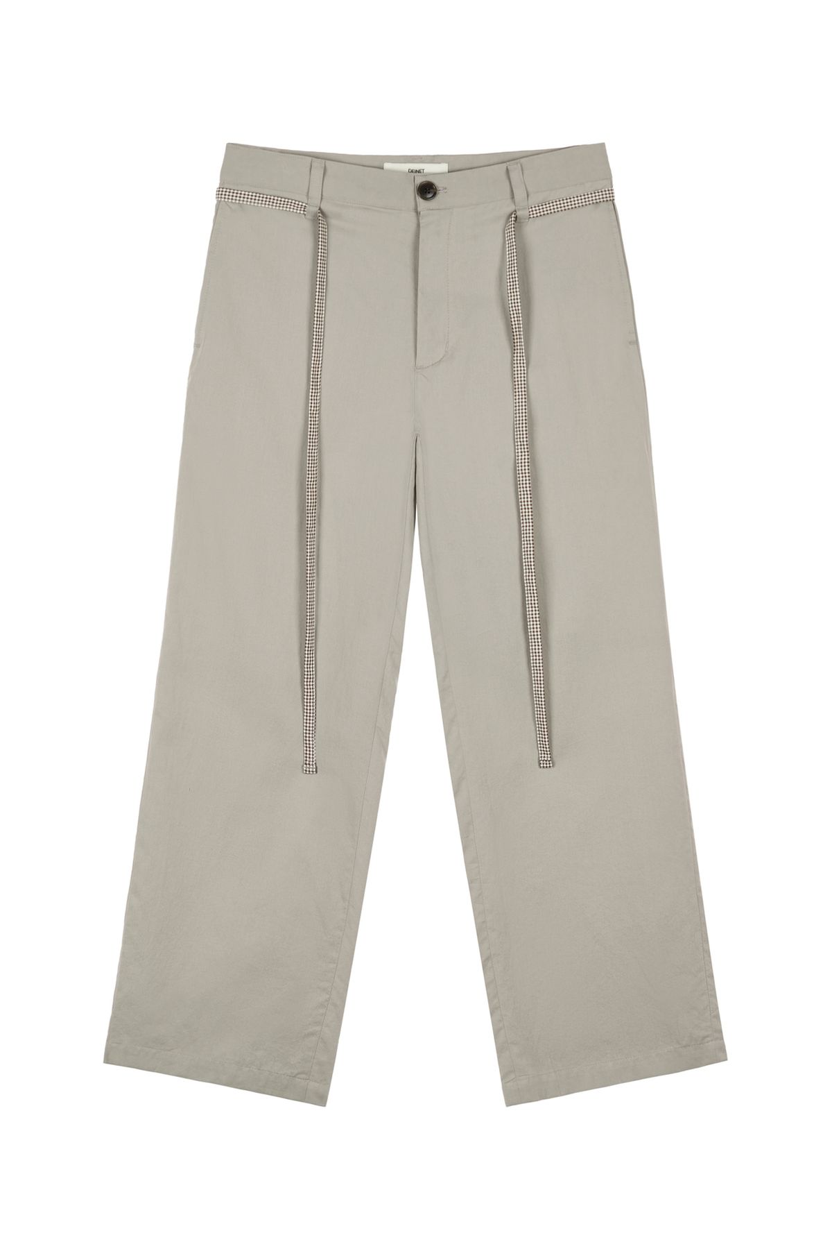 다이닛(DEINET) DEINET CHECK STRING PANTS IN BEIGE