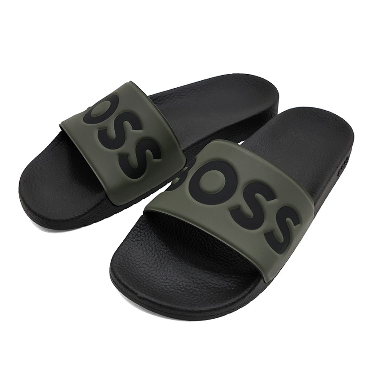 보스 스포츠(BOSS SPORTS) BOSS 라지 로고 디테일 슬라이드(50536835380)