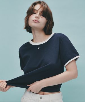 디어 심볼 링거 티셔츠 (네이비)