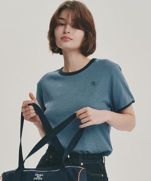 디어 DR 링거 티셔츠 (스트라이프)