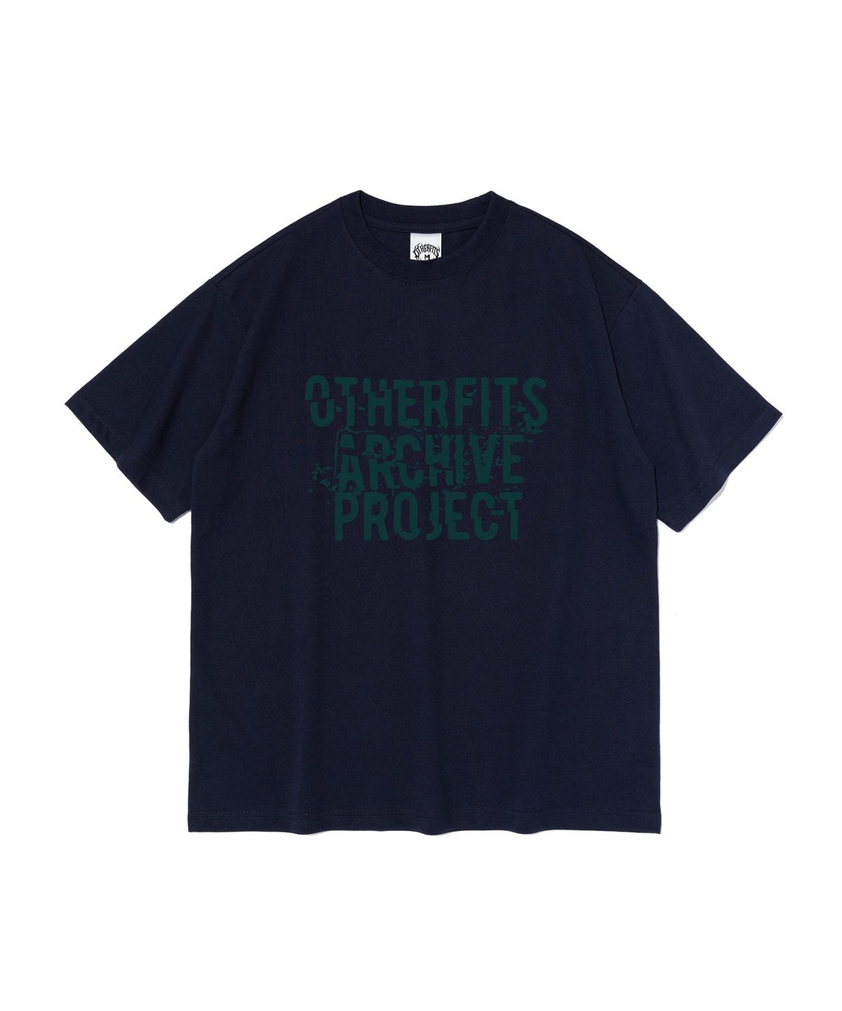 아더피츠(OTHERFITS) 아카이브 레터링 반팔티셔츠 (네이비)