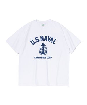 USN 마린 반팔 티셔츠 (화이트)