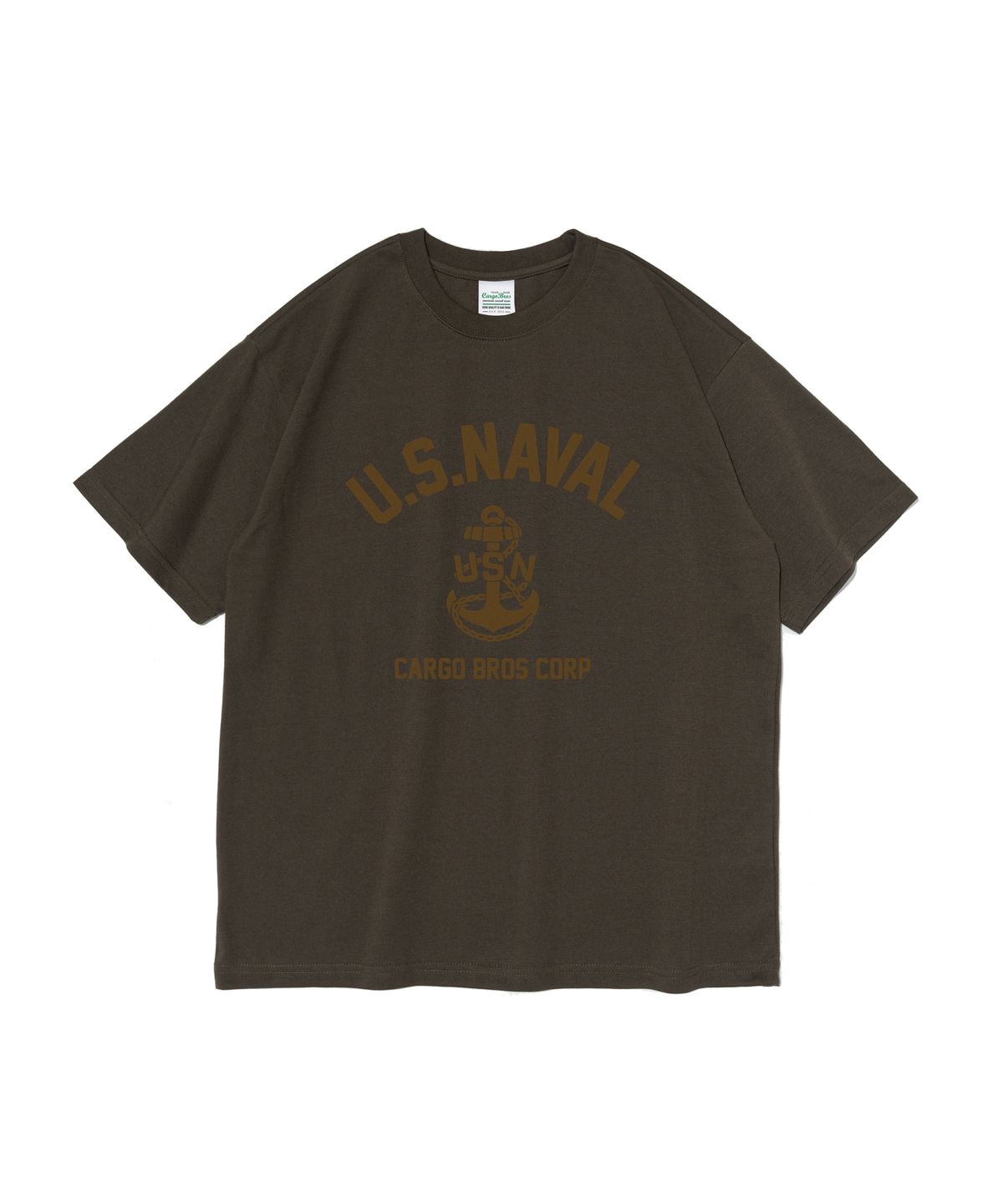 카고브로스(CARGOBROS) USN 마린 반팔 티셔츠 (카키)