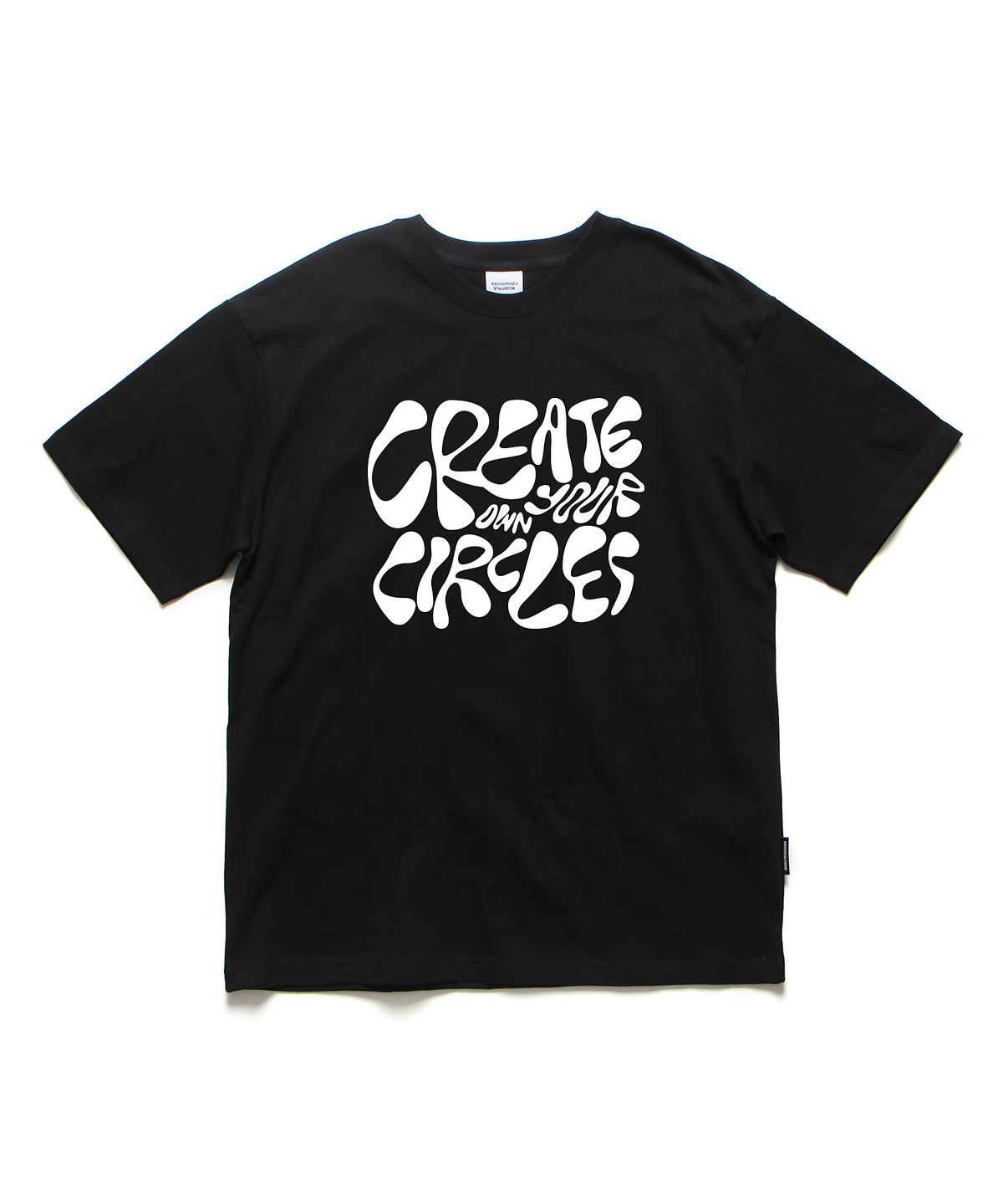 앱놀머씽(ABNORMALTHING) CIRCLES 오버핏 티셔츠 블랙 (CIRCLES T-SHIRT BLACK)
