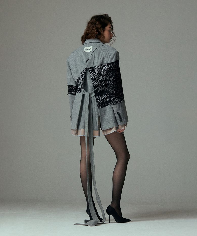 Stitch patchwork blazer