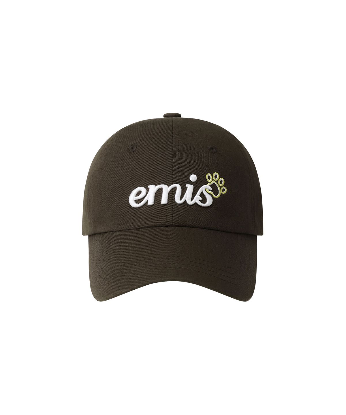 이미스(EMIS) LETTERING LOGO BALL CAP-BROWN