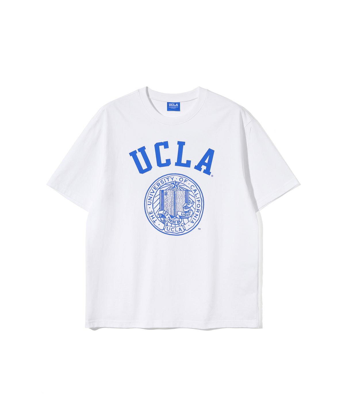 유씨엘에이(UCLA) 남녀공용 캘리포니아 캠퍼스 로고 반팔 티셔츠[WHITE](UB7ST80)