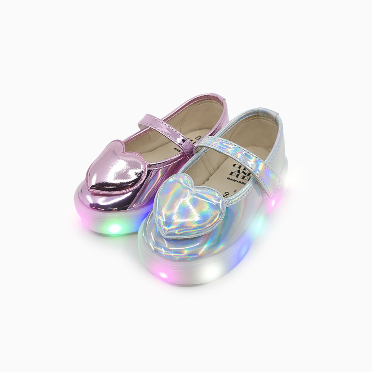 베이비솔(BABYSOLE) 오로라하트LED메리제인