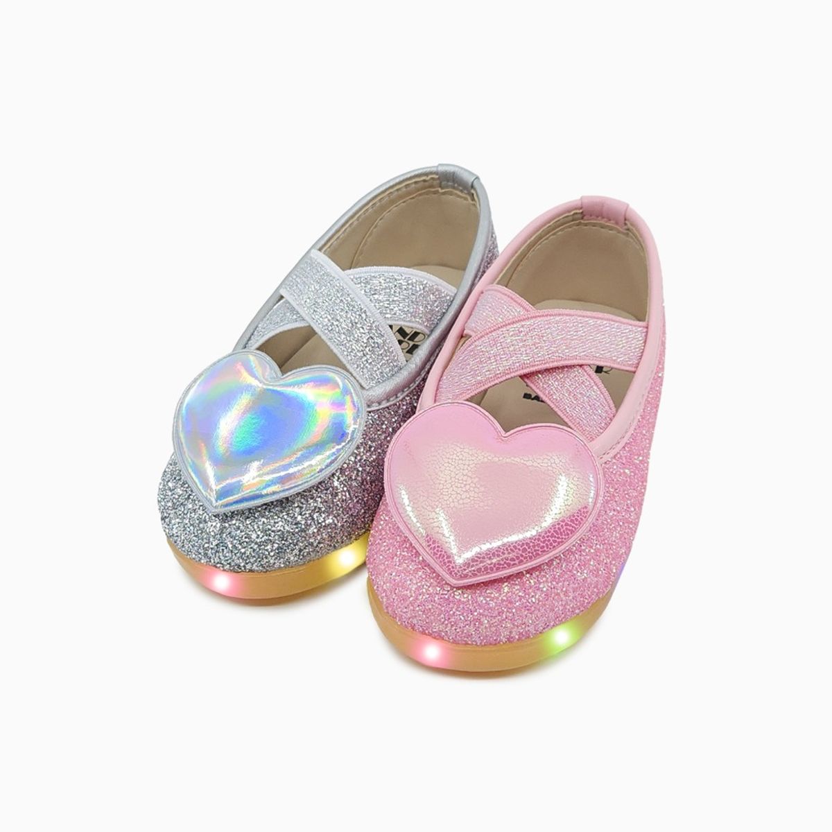 베이비솔(BABYSOLE) 발레리나글리터LED구두