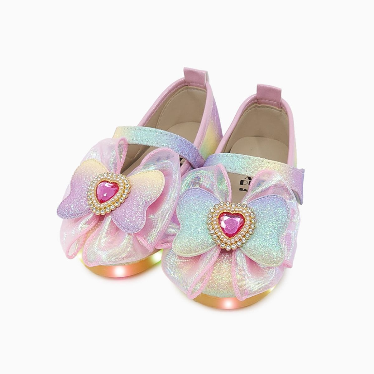 베이비솔(BABYSOLE) 레인보우버터LED구두