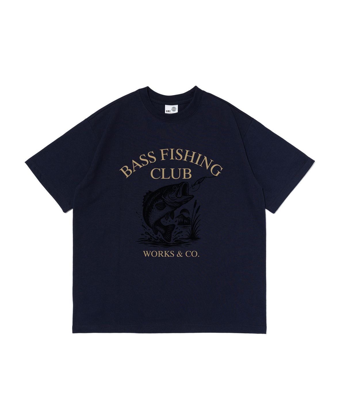 웍스앤코(WORKS & CO.) 익스트림 피슁 반팔티셔츠 (네이비)