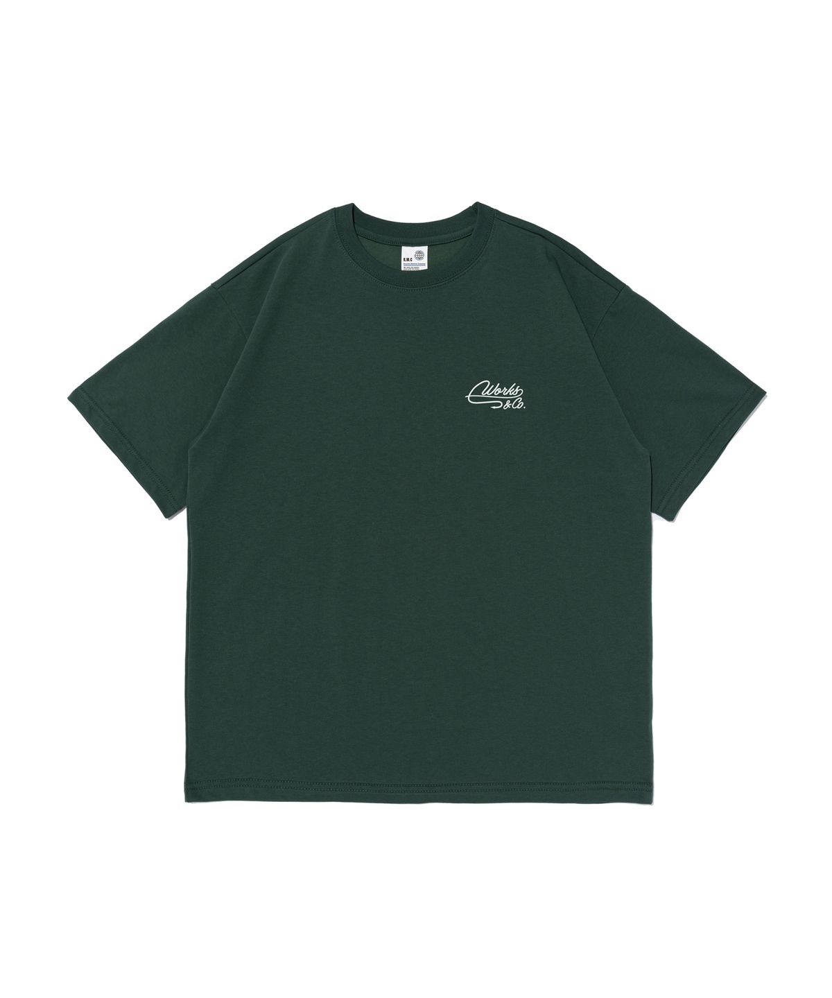 웍스앤코(WORKS & CO.) 후크 앤 피슁 반팔티셔츠 (그린)
