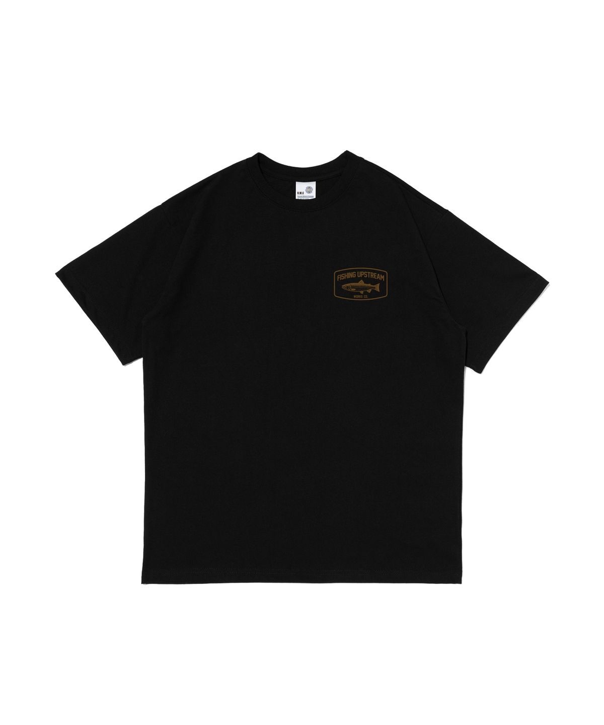 웍스앤코(WORKS & CO.) 업스트림 피슁 반팔티셔츠 (블랙)