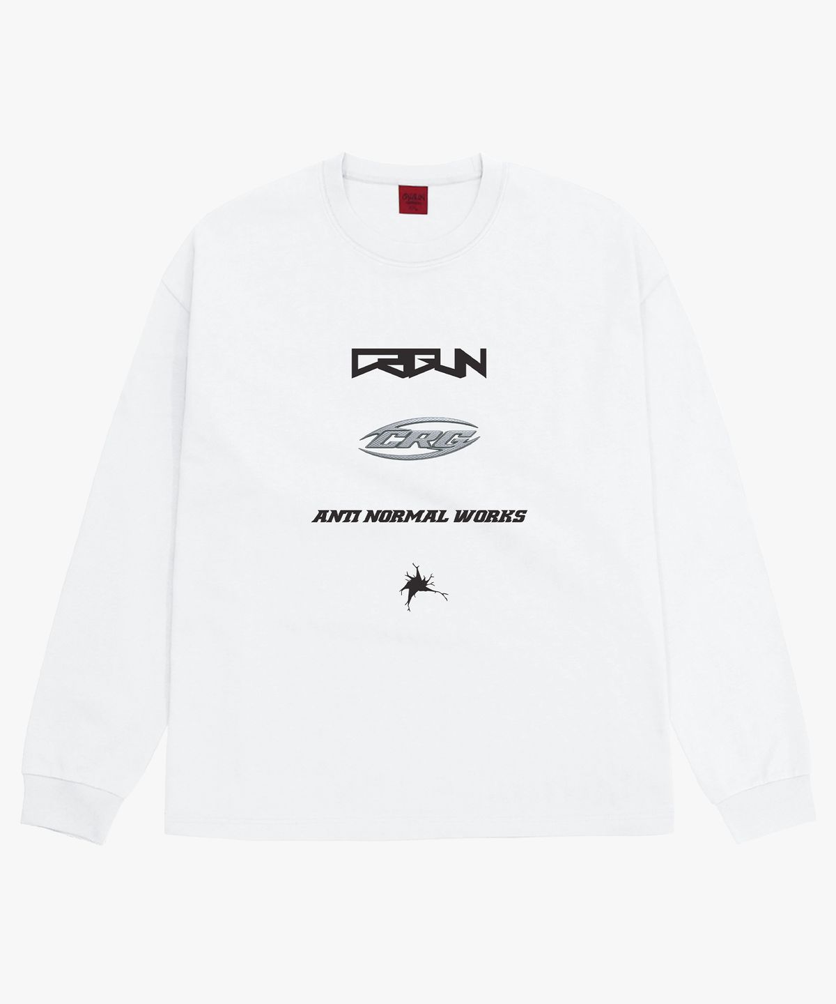 크리건(CRIGUN) System Logo Tee Max Over Fit  긴팔티 WHITE