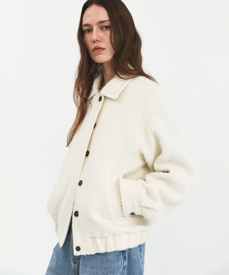Curly Blouson Ivory