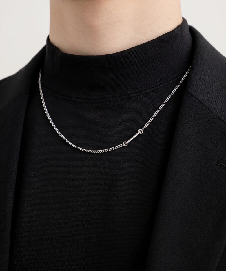 남자 체인 목걸이 써지컬 스틸 CLEF MINI SIMPLE NEC