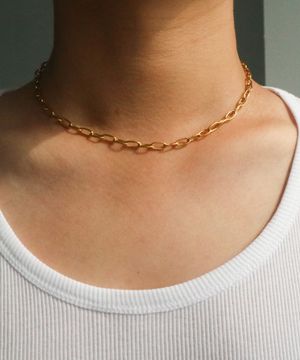 남자 골드 목걸이 써지컬스틸 CLEF GOLD MODERN NEC