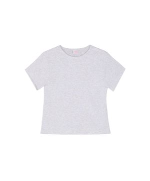 Light ash gray short sleeve t
