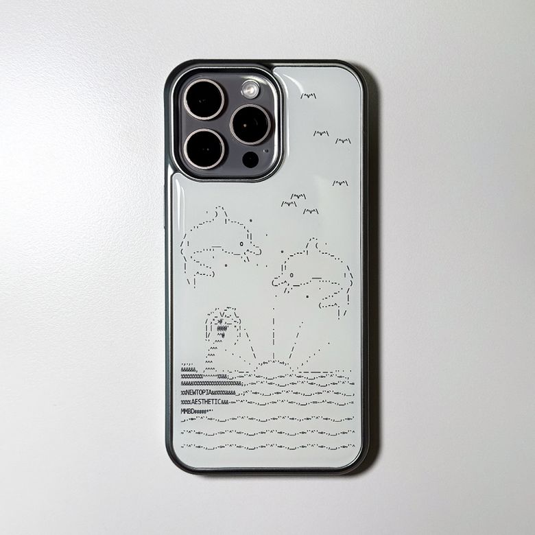NTA Blooming Bay_ASCII CORE_003 Phone Case (SV_White/Black)