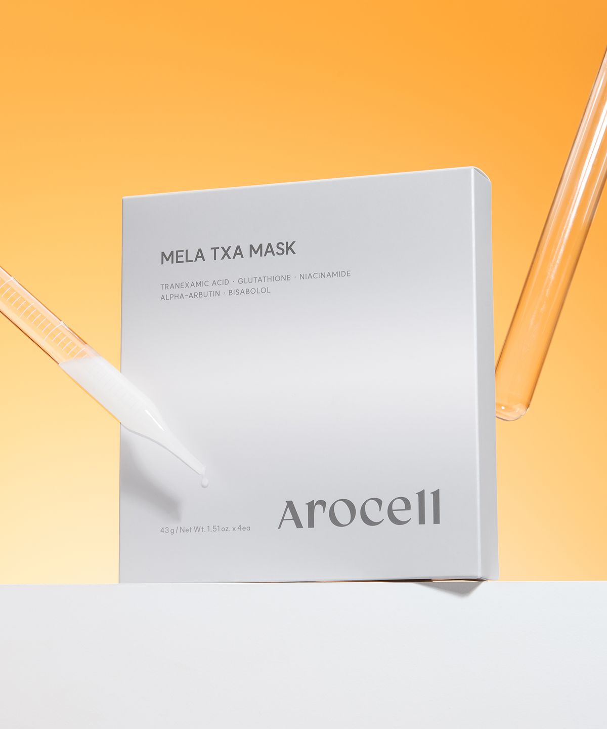 아로셀(AROCELL) [비타톤업][4매] 멜라 TXA 미백 겔 마스크