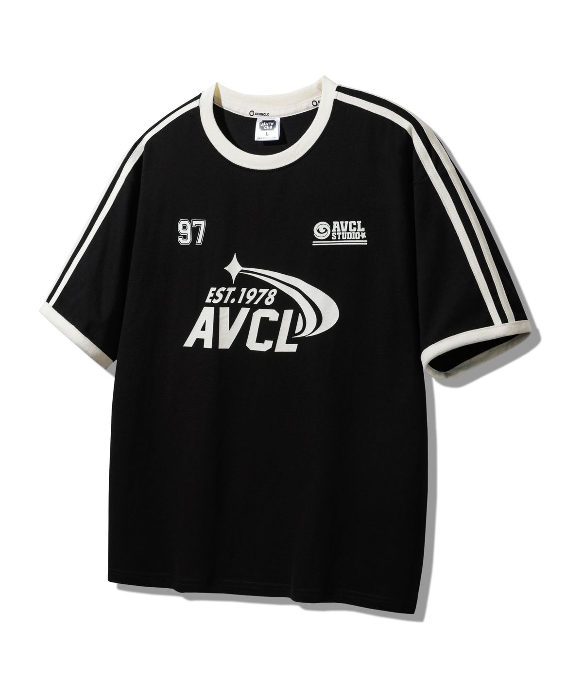 앨빈클로(ALVINCLO) AVCL 1978 링거 트랙 오버핏 반팔티 AST4821 (4 COLOR)