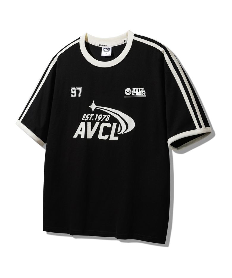 AVCL 1978 링거 트랙 오버핏 반팔티 AST4821 (4 COLOR)