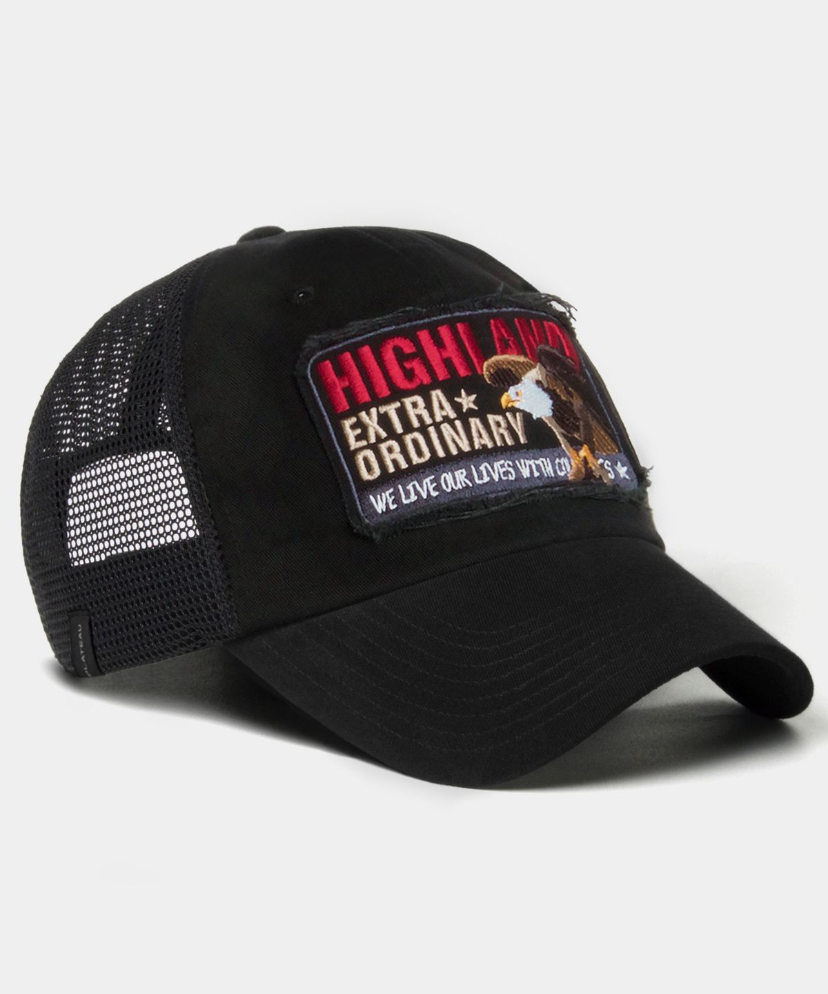 플래토(PLATEAU) 메쉬 볼캡 HIGH EA MESH CAP BLACK