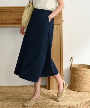 반밴딩링클플레어스커트 (PBE06M-WSKW007)