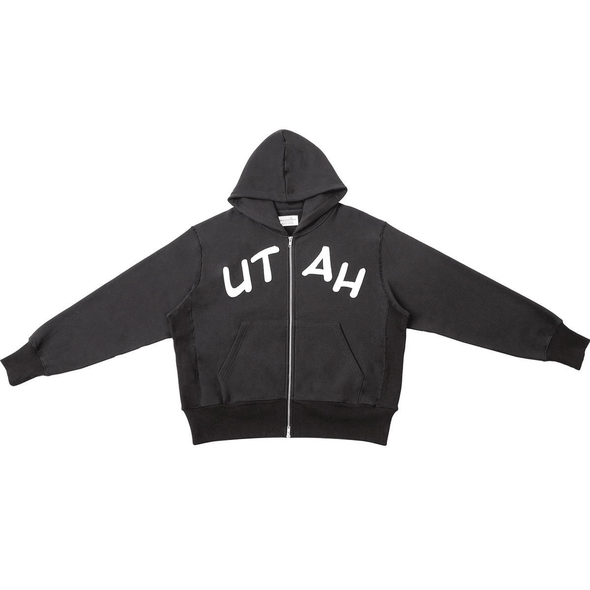 재즈앤바(JAZZ&BAR) Vintage crop zip-up hoodie - utah(navy black)