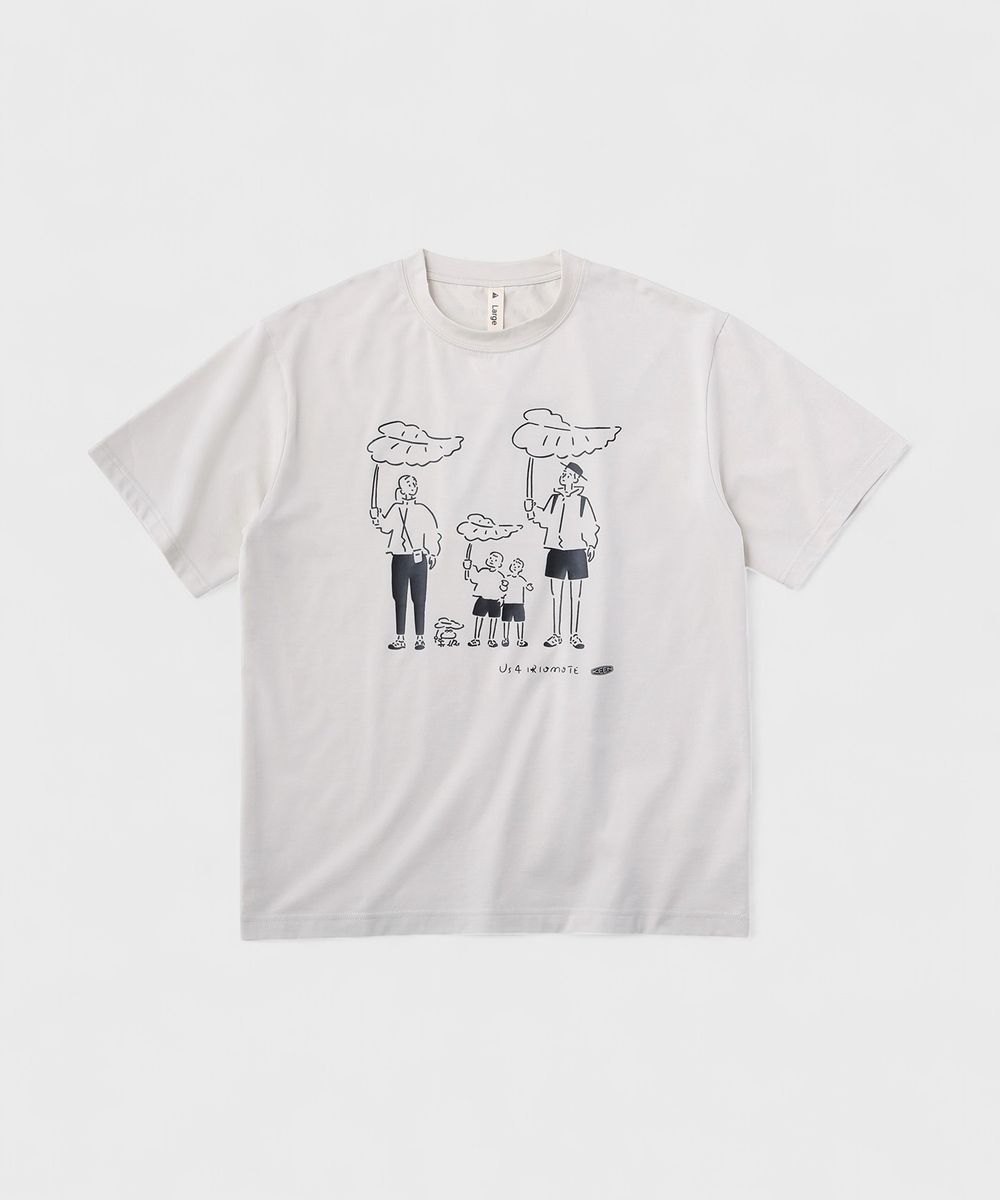 US4 하베스트 엄브렐라 남여공용 티셔츠 WHITE CAP