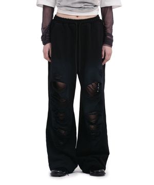 DESTROYED SWEAT PANTS [2COLOR]